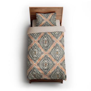 Boden Orange & Blue twin-xl - microfiber - Natural Backing