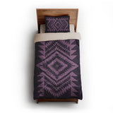 Reyno Lilac & Eggplant twin-xl - microfiber - Natural Backing