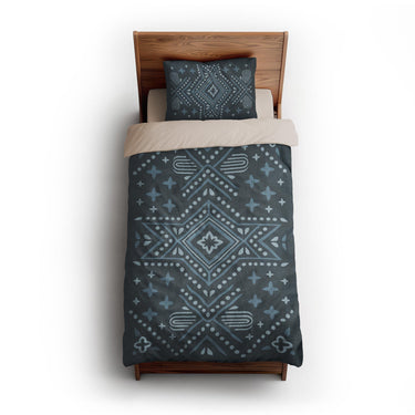 Durand Navy Blue twin-xl - microfiber - Natural Backing