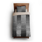 Spectra Black & White twin-xl - microfiber - Natural Backing