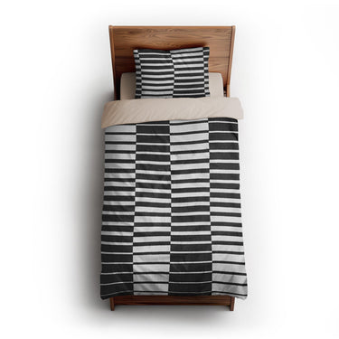 Spectra Black & White twin-xl - microfiber - Natural Backing