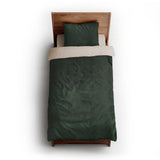 Keanu Watercolor Dark Green Ombre twin-xl - microfiber - Natural Backing