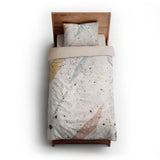 Stephanie Ivory Polychrome twin-xl - microfiber - Natural Backing