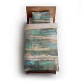 Jörgan Teal & Taupe twin-xl - microfiber - Natural Backing
