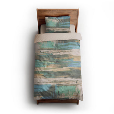 Jörgan Teal & Taupe twin-xl - microfiber - Natural Backing