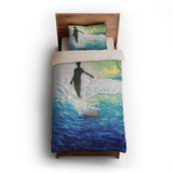 Hawaii Surfer by Charles Bartlett twin-xl - microfiber - Natural Backing
