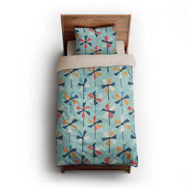 Breezy Pinwheels twin-xl - microfiber - Natural Backing