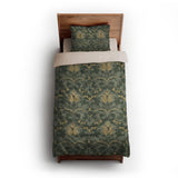 Agnes Deep Olive twin-xl - microfiber - Natural Backing