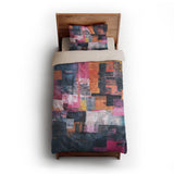 Heidi Blue & Purple twin-xl - microfiber - Natural Backing