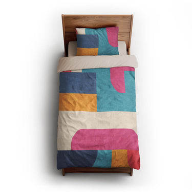 Bruno Multicolor twin-xl - microfiber - Natural Backing