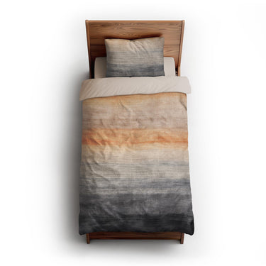 Ruidoso Navy & Burnt Orange twin-xl - microfiber - Natural Backing