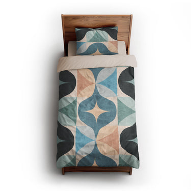 Maxine Seafoam & Peach twin-xl - microfiber - Natural Backing