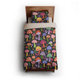 Luminescent Shroomies twin-xl - microfiber - Natural Backing