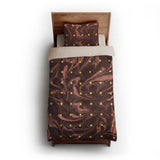 Acid Burn Clay & Yellow twin-xl - microfiber - Natural Backing