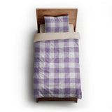 Buffalo Plaid Lilac twin-xl - microfiber - Natural Backing