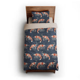 Tribal Prawns twin-xl - microfiber - Natural Backing