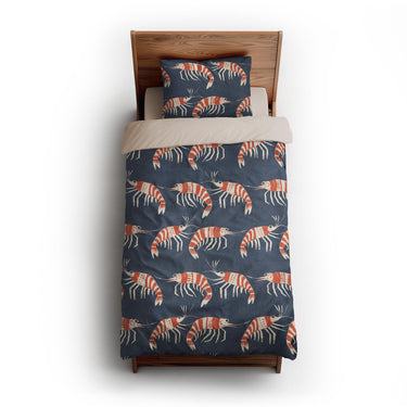 Tribal Prawns twin-xl - microfiber - Natural Backing