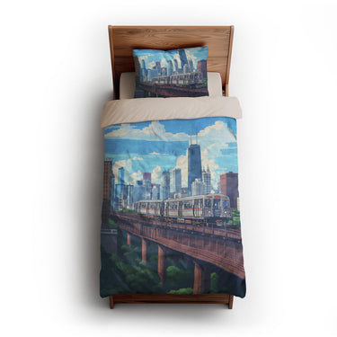 Chicago Metro twin-xl - microfiber - Natural Backing