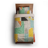 Djuna Ivory Multicolor twin-xl - microfiber - Natural Backing