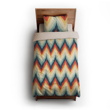 Firekaat Blue & Orange twin-xl - microfiber - Natural Backing