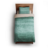 Jacinda Watercolor Teal Ombre twin-xl - microfiber - Natural Backing