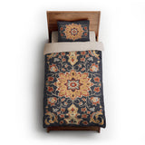 Baldwin Navy & Red twin-xl - microfiber - Natural Backing