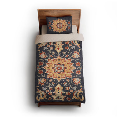 Baldwin Navy & Red twin-xl - microfiber - Natural Backing