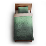 Kieran Watercolor Green Ombre twin-xl - microfiber - Natural Backing
