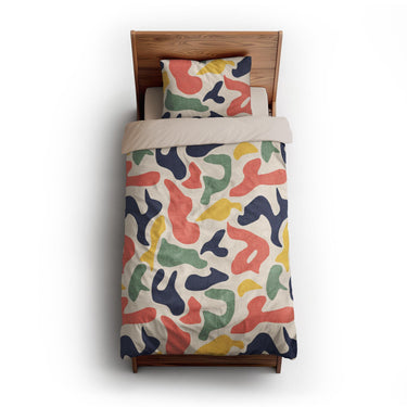 Bianca Multicolor twin-xl - microfiber - Natural Backing