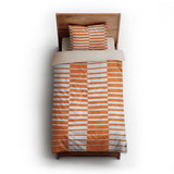 Spectra Orange twin-xl - microfiber - Natural Backing