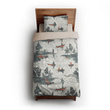 Gone Fishing twin-xl - microfiber - Natural Backing