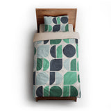 Otto Turquoise twin-xl - microfiber - Natural Backing