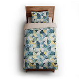 Aeolus Blue Green twin-xl - microfiber - Natural Backing