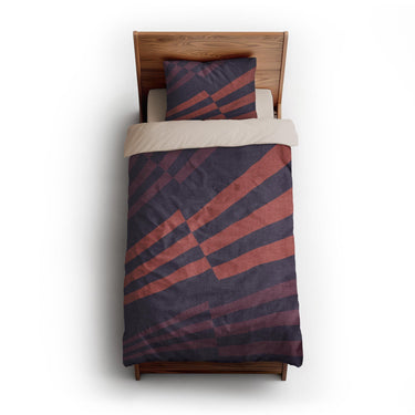 Prisma Purple & Coral twin-xl - microfiber - Natural Backing