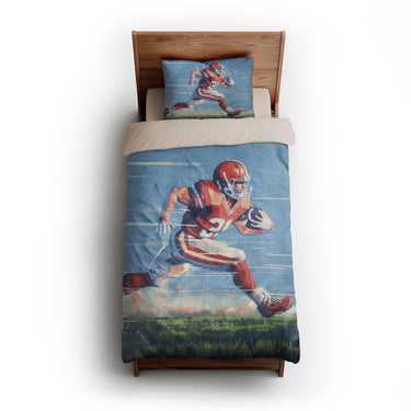 8 Bit Running Back twin-xl - microfiber - Natural Backing