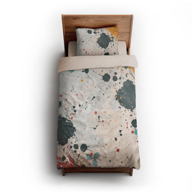 Colin Paint Splatter Multicolor twin-xl - microfiber - Natural Backing