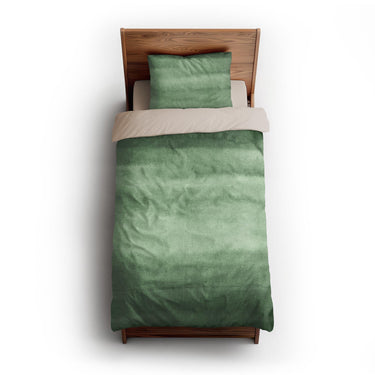 Jacinda Watercolor Green Ombre twin-xl - microfiber - Natural Backing