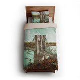 Brooklyn Bridge twin-xl - microfiber - Natural Backing