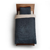 Keanu Watercolor Navy Blue Ombré twin-xl - microfiber - Natural Backing