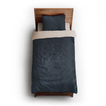 Keanu Watercolor Navy Blue Ombré twin-xl - microfiber - Natural Backing