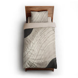 Elowin Ivory & Black twin-xl - microfiber - Natural Backing