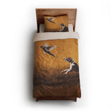 That Dog'll Hunt Orange twin-xl - microfiber - Natural Backing