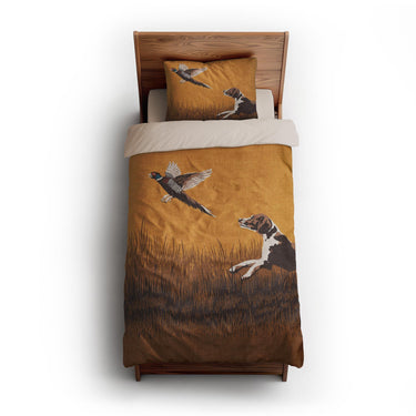 That Dog'll Hunt Orange twin-xl - microfiber - Natural Backing