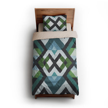 Sonora Blue & Green twin-xl - microfiber - Natural Backing