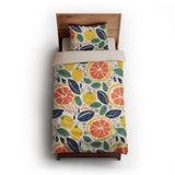 Pamplemousse and Bay Leaf twin-xl - microfiber - Natural Backing