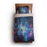 Dystopia Cityscape twin-xl - microfiber - Natural Backing