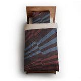 Prisma Maroon & Sky twin-xl - microfiber - Natural Backing