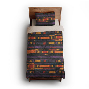 Ojai Purple & Yellow twin-xl - microfiber - Natural Backing