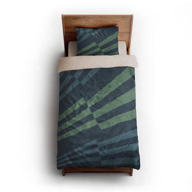 Prisma Blue & Green twin-xl - microfiber - Natural Backing