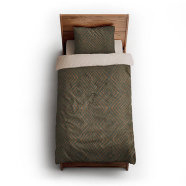 Terlingua Olive & Terracotta twin-xl - microfiber - Natural Backing